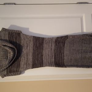 Gray sweater dress